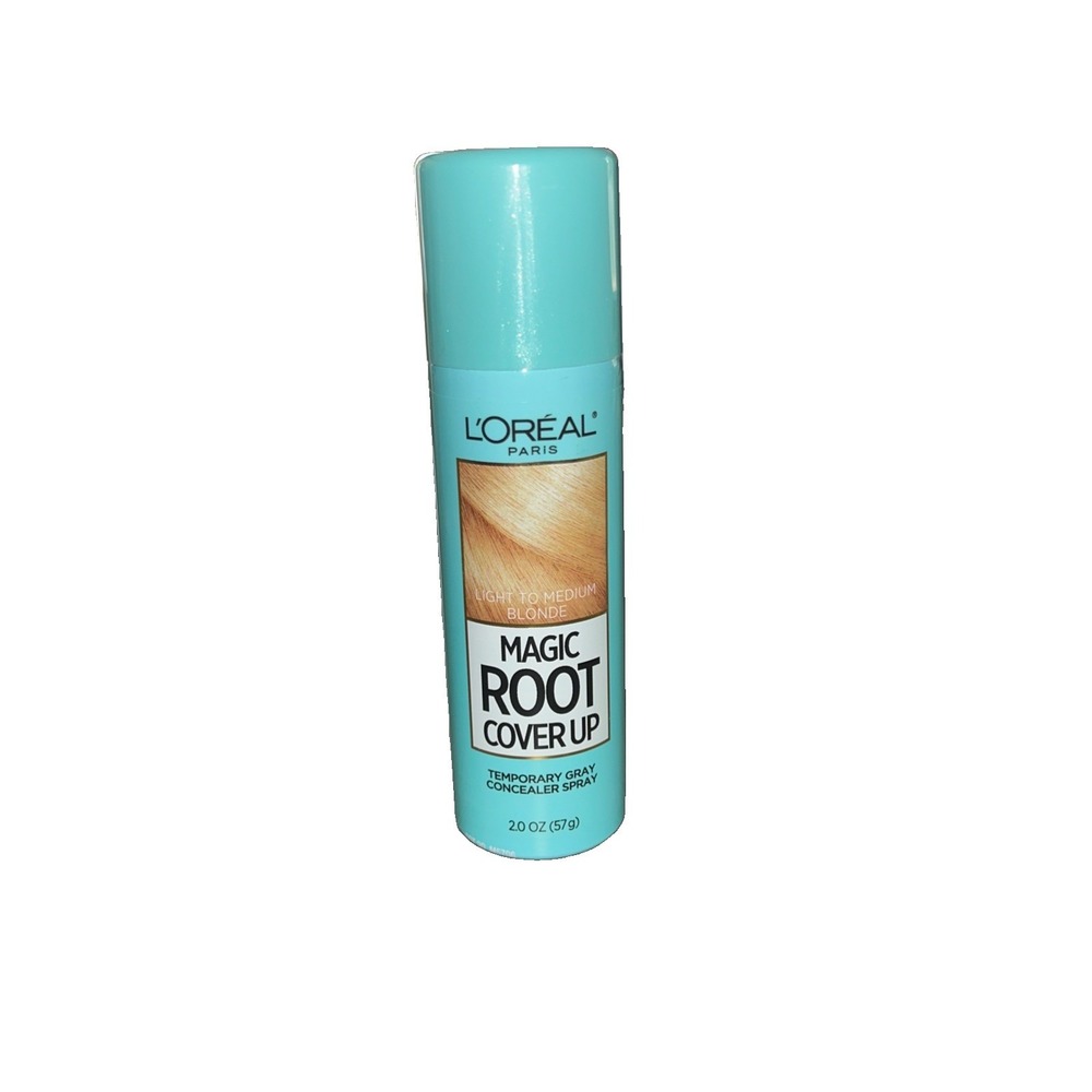 L'Oreal Magic Root Cover Up Temporary Hair Color Spray Light, Medium Blonde, 2oz